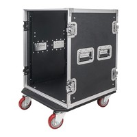 En stock, boîtier rack 14U en aluminium et contreplaqué, flight case DJ, profondeur 21 pouces avec roulettes, flight cases ATA, support OEM