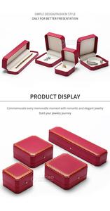 Supplier Factory Jewelry PU Leather Paper <b>Box</b> Modern Necklace <b>Ring</b> <b>Box</b> Set High-end Bracelet Jewelry Paper Packing with OEM ODM - Product Image 6