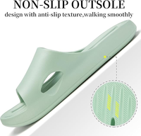 XMISTUO Chaussures de douche et de bain d'été unisexes pour l'extérieur avec trous, séchage rapide, semelle en caoutchouc naturel antidérapante pour piscine, spa, dortoir