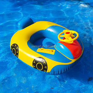 Anillo de natación infantil Mart, <span class=keywords><strong>flotador</strong></span> de coche de bebé de PVC ecológico <span class=keywords><strong>con</strong></span> <span class=keywords><strong>volante</strong></span>, asiento seguro para piscina, diversión para niños - Product Image 5
