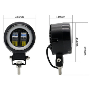 <span class=keywords><strong>3</strong></span> pouces rond led 20w led phare de travail 4X4 tout-terrain projecteur antibrouillard pour la conduite de moto auxiliaire autres lampes de voiture - Product Image 2