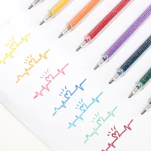colored pen 80pcs Suppliers-Wholesales Coloring Set Gel Pens Colors Gel Ball Pens, Professional Artist Ink Glitter Gel Pens For Art Drawing Painting