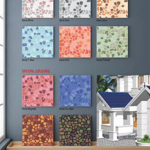 12x12 Embossed Punch Modern Ceramic Glazed 5mm Floor Tiles 300x300mm Rectified Non-Slip Printed Flooring for Bathroom Mall - Product Image 1