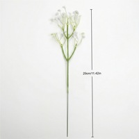 Branche d'eucalyptus artificielle réaliste et durable en soie, bouquet de lys, gypsophile et marguerites, verdure pliable pour la maison et les tables de mariage
