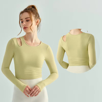 MAYYOUNG Top vente pull à manches longues pour femmes, haut de fitness en plein air