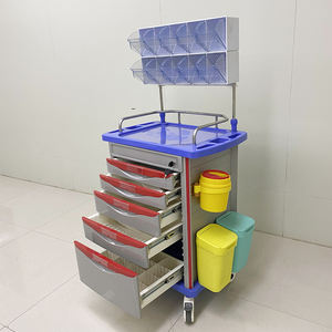 Chariot et chariot d'urgence en ABS Chariot de livraison de médicaments en ABS Chariot de médecine d'urgence pour les soins intensifs et les urgences - Product Image 2