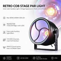 Igracelite 250W Projecteur de scène à effet blinder, lumière rétro blanc chaud doré, DMX512, Projecteur de scène LED pour DJ, discothèque, mariage