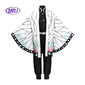Demoned Slayer Anime Vêtements Cape Veste Kamado <span class=keywords><strong>Tanjirou</strong></span> Cosplay Costume <span class=keywords><strong>Kimono</strong></span> Uniforme Ensembles - Product Image 3