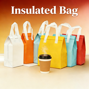 Sac isotherme portable OEM écologique pour courses, sac à déjeuner personnalisé durable, sac isotherme pour le déjeuner - Product Image 1