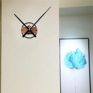 DIY Metal <strong>Wooden</strong> Abstract Frameless Oversize Hands Needles Quartz Mechanism <strong>Large</strong> <strong>Wall</strong> <strong>Clock</strong> for Home Art Decor