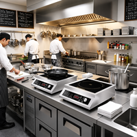 Table de cuisson à induction de comptoir Sunmax 5000W Cuisinière à induction de table Cuisson électrique à induction magnétique