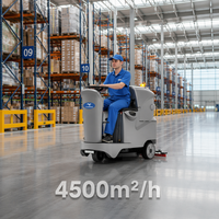 Nettoyeur de sols autoporté CleanHorse X4, 580 mm, 24 V, batterie 100 Ah, machine de nettoyage de sols autoportée