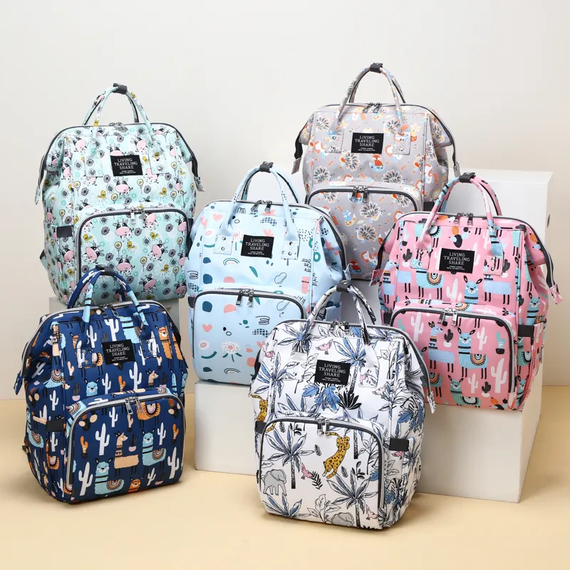 Free Sample Lequeen Fashion Waterproof Functional Travel Nappy Backpack Mummy Mother Mommy Maternity Baby Mom 3 In 1 Diaper Bag