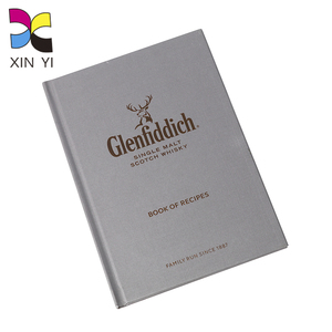 Demanda de impresión de fábrica Servicios de publicación personalizados Libros de tela gris Novelas Libros de tapa dura para recetas Material de cubierta personalizado - Product Image 1