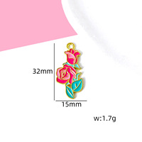 Meilleure vente Lily Rose Camomille Bellflower Alliage Accessoires Ceinture Crochet Alliage Pendentif Alliage Charmes Fleurs pour la Décoration