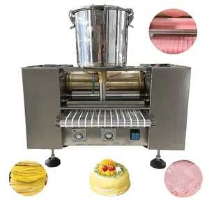 GRANDE Mille Egg Skin Crepe Bolo Máquina Panqueca Assado Pato Primavera Roll Maker Máquina Peking Duck Pan Cake Making Machine Preço