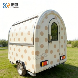 Customizable Mini Outdoor Service Cart Towable Mobile <strong>Food</strong> Truck for Coffee &amp; Ice Cream Catering Full Kitchen Equipment Included - Product Image 4