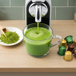 Authentic Japanese Matcha Capsules Unsweetened Green Tea <b>Pods</b> Compatible Nespresso Dolce Gusto Keurig Machines OEM Custom - Product Image 1