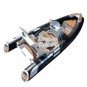 Bateau pneumatique de sauvetage de luxe à coque en fibre de verre de 5,8 m, avec plancher en <span class=keywords><strong>EVA</strong></span> imitation teck, en Hypalon/PVC - Product Image 4