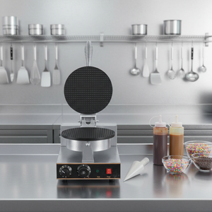 เครื่องทำวาฟเฟิลกรอบแบบไฟฟ้า สำหรับใช้ในบ้านและเชิงพาณิชย์  ไม่ติดกระทะ ทำวาฟเฟิลกรวยสำหรับไอศกรีมและขนมอบ - Product Image 1