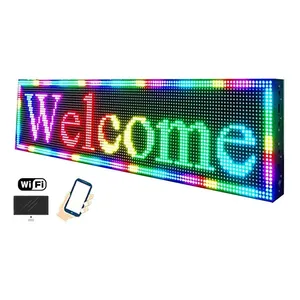 Programable scrolling led moving message sign full color P10 wifi control led display sign indoor dot matrix Led display