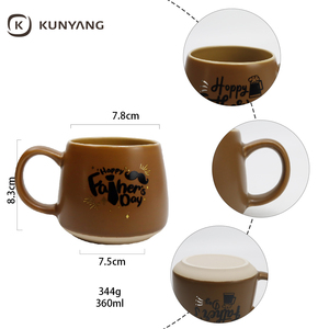 Taza <span class=keywords><strong>de</strong></span> Café <span class=keywords><strong>de</strong></span> Cerámica Marrón Vintage para el Día <span class=keywords><strong>del</strong></span> Padre, Taza <span class=keywords><strong>de</strong></span> Té <span class=keywords><strong>de</strong></span> Porcelana <span class=keywords><strong>de</strong></span> Forma Redonda y Baja, Tazas <span class=keywords><strong>de</strong></span> Regalo con Logotipo Personalizado - Product Image 3