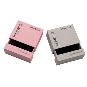 Biodegradable Custom Printed Jewelry Box Packaging Drawer Box for Luxury Gift Earrings <b>Rings</b> Valentine's Day Gift <b>Boxes</b> - Product Image 4