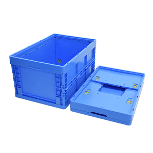 กล่องพลาสติก PP แบบวางซ้อนกันได้พับเก็บได้สำหรับขนส่งขายส่งถาดกล่องแข็ง - Product Image 3