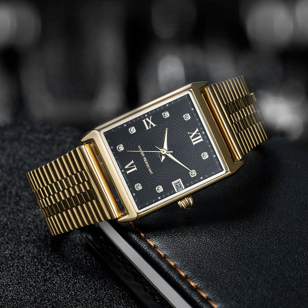 Orologio Da Polso Al Quarzo Con Forma Rettangolare Da Donna Moda Design Cinturino In Acciaio Inossidabile Stile Business Antico In Vetro Alla Moda