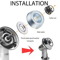 Cabezal de Engranajes para Desbrozadora, Piezas de Repuesto (Metal) para Desbrozadora FS120