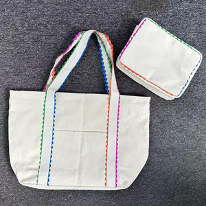 Bolsa Tote de Gran Capacidad, Diseño Brillante y Colorido con Ribete <span class=keywords><strong>Ric</strong></span> Rac, Bolsa de Compras, Playa y Hombro con Ribete Arcoíris, Bolsa de Maquillaje - Product Image 3