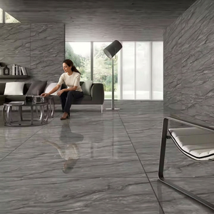 Azulejo interior de cerámica brillante de cuerpo completo Platinum Nero 60x120 para azulejos de pared de suelo de mármol de porcelana pulida esmaltada de apartamento - Product Image 1