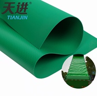 Bâche de camion en PVC imperméable, tissée, unie, extensible, anti-UV, coupe-vent, occultante, TIANJIN, 650GSM, 1000D, 20*20