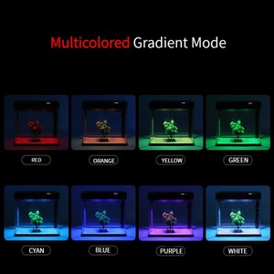 卸売水槽金魚鉢、蓋付き、クリエイティブな小型ガラス製生態系水槽、卓上水槽、小型アクセサリー - Product Image 6