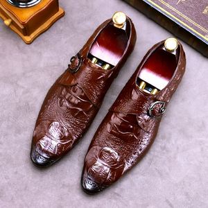 Chaussures en cuir, cuir de vachette véritable, design à boucle, nouveau style, chaussures de ville pour hommes de style britannique, grandes tailles, chaussures formelles pour hommes - Product Image 5