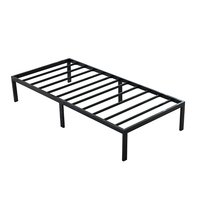 Cadre de lit en métal de style américain moderne, taille King, en fer, simple, pour 2026
