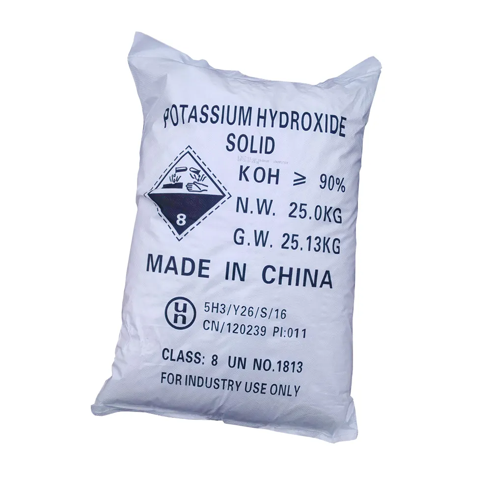 Analytical reagent High purity 90% KOH flake potassium hydroxide