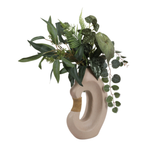 Vaso Astratto Ecomix: Scultura Moderna con Manico per Arredamento Soggiorno e Esposizione Decorativa - Product Image 2