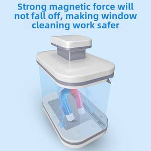 Grattoir magnétique double face solide pour le nettoyage des vitres domestiques de grande hauteur Brosse double couche en plastique Verre à haute efficacité - Product Image 3