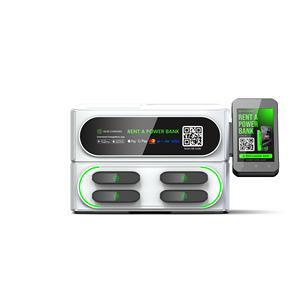 Station de recharge partagée créative à 4 emplacements empilables avec batterie Li-polymère, recharge rapide 36W, machine de <span class=keywords><strong>location</strong></span> et de vente automatique - Product Image 6