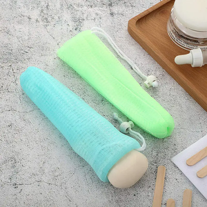 Sac à savon moussant épaissi à 6 couches, sac en filet pour nettoyant facial, filet à bulles pour douche, éponges de bain pour bébé et nettoyage corporel - Product Image 3