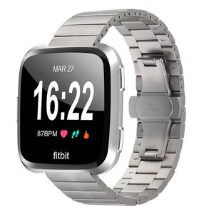 <span class=keywords><strong>Bracelet</strong></span> de montre en acier inoxydable à <span class=keywords><strong>prix</strong></span> de gros, boucle papillon pour <span class=keywords><strong>Fitbit</strong></span> Versa, accessoire de montre intelligente, <span class=keywords><strong>bracelet</strong></span> de remplacement - Product Image 3