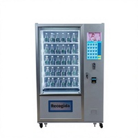 Distributeur automatique d'eau en bouteille transparente, distributeur de boissons, écran tactile de 10 pouces, armoire en acier inoxydable pour hall d'hôtel