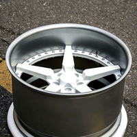 Rines Forjados Personalizados Forgex de 2 Piezas, 18 19 20 21 22 Pulgadas, Diseño Cóncavo, 5 Radios, Compatibles con Corvette C8, BMW M3 M4, Mercedes, Porsche 911