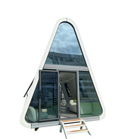 Capsule de camping luxueuse en acier de 32 m², maison préfabriquée avec système intelligent pour appartement et parc
