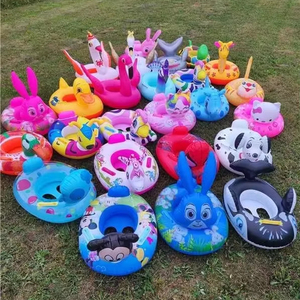Bé bơi ghế Vòng hồ bơi Float PVC phim hoạt hình động vật Inflatable bơi vòng nước bè với chỗ ngồi - Product Image 1