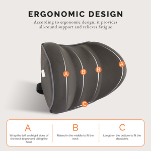 यात्रा कार मनोरंजक वाहन हवादार जाल कपड़े के साथ चिकित्सा कमर कुशन के साथ सहायक - Product Image 4