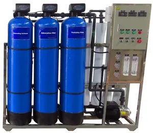 آلة تنقية المياه 1000 لتر/ساعة ro نظام معالجة المياه محطة إعادة تعبئة المياه القلوية