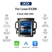 Radio para Auto con Pantalla Vertical Tesla de 9.7 Pulgadas para Lexus RX300 Toyota Harrier (1998-2003), con Multimedia Inalámbrica Android Auto y CarPlay