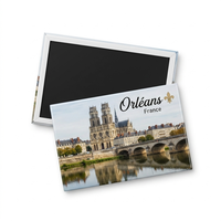 Personalisierter Frankreich-Kunstmuster-Blechmagnet, Individuelles Reise-Souvenir, Küchen-Dekoration, Geschenk